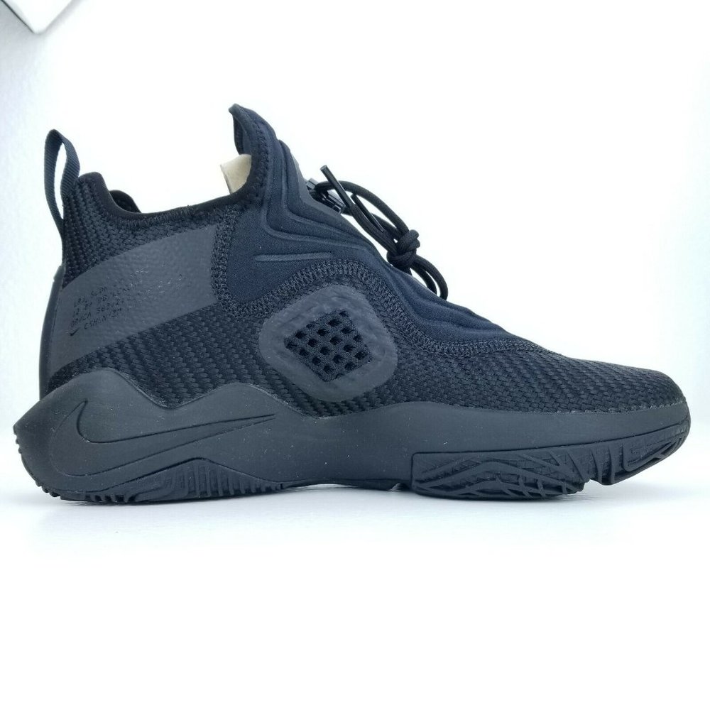 Nike Lebron Soldier XIV Triple Black Mens Basketball Shoes CK6024 003 Sizes 7-1 - Picture 5 of 8